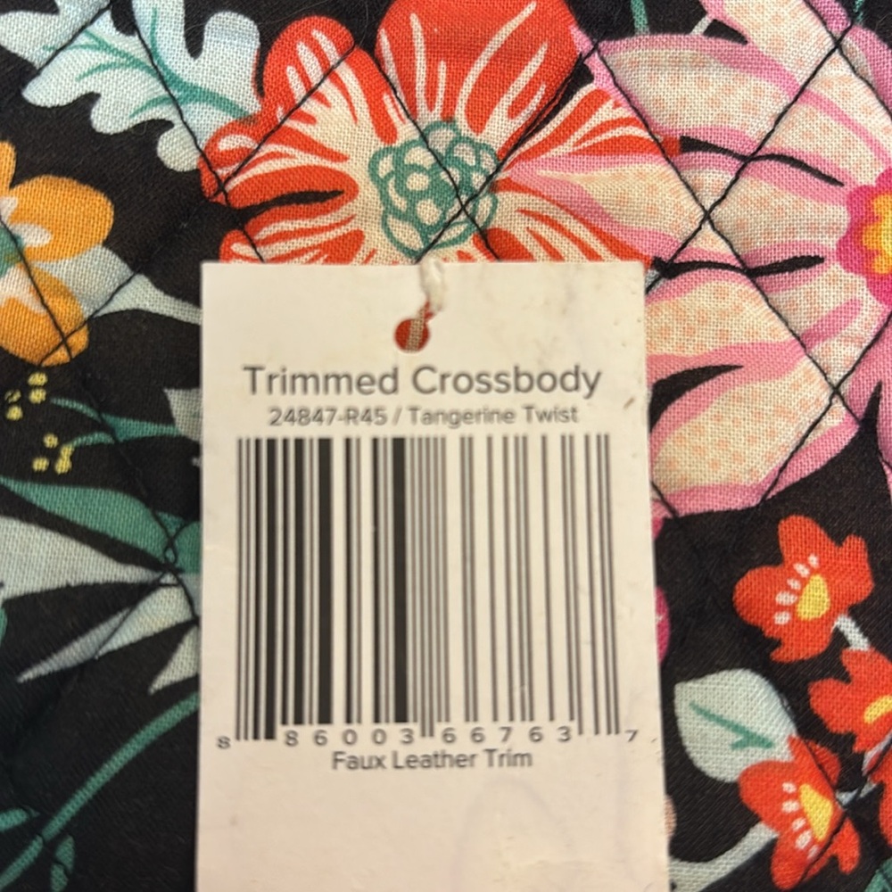 Vera Bradley Pink and Black Crossbody Bag - Picture 8 of 9